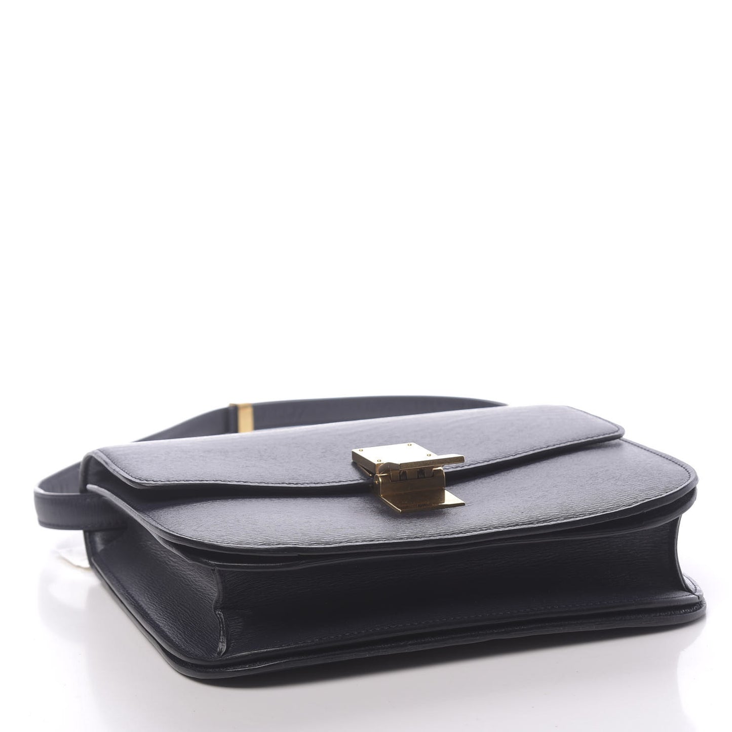 Liege Calfskin Medium Classic Box Flap Bag Dark Blue