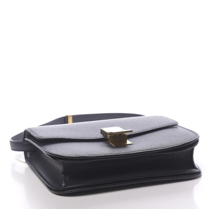 Celine Liege Calfskin Medium Classic Box Flap Bag Dark Blue 4 of 13