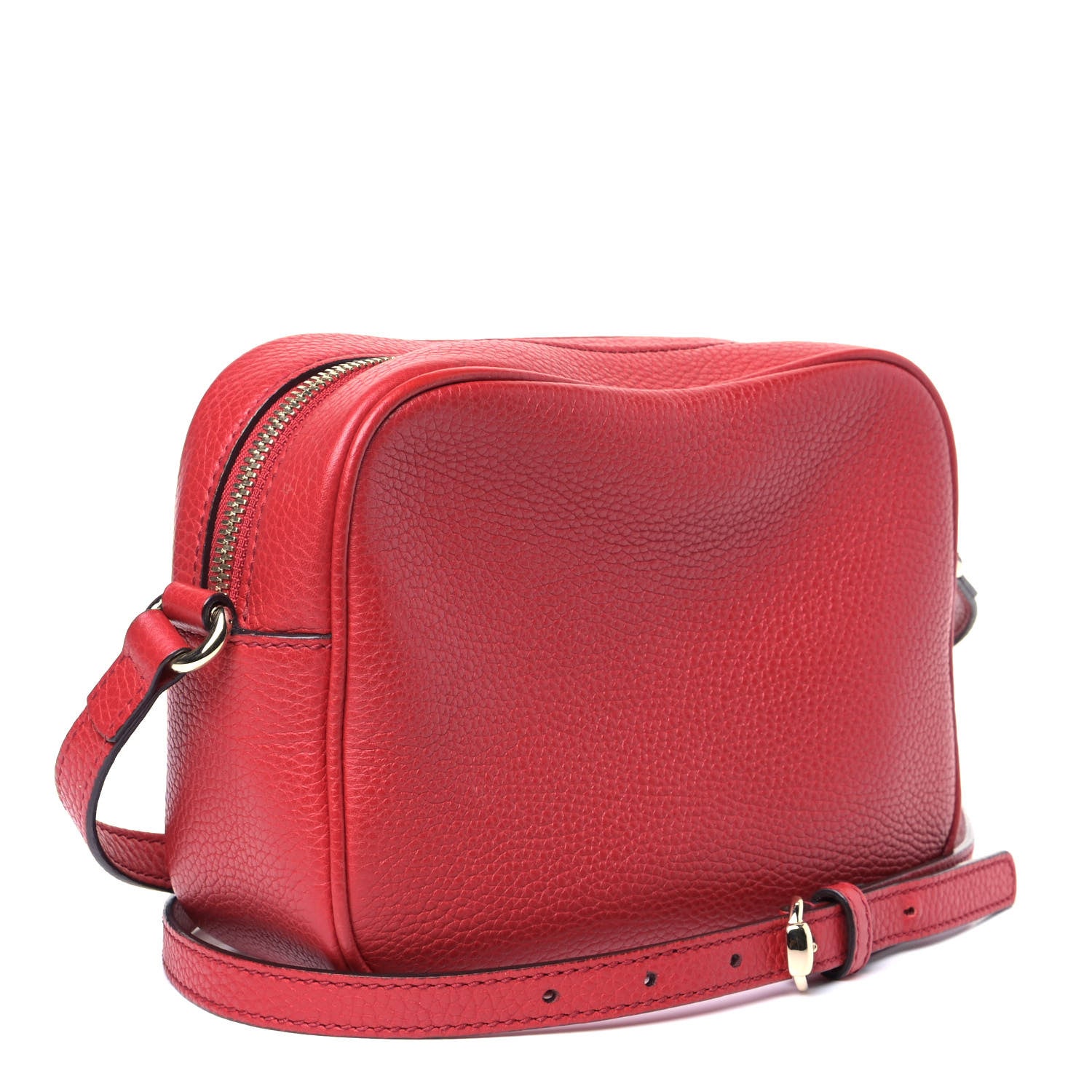 Gucci Pebbled Calfskin Small Soho Disco Bag Tabasco Red 2 of 5