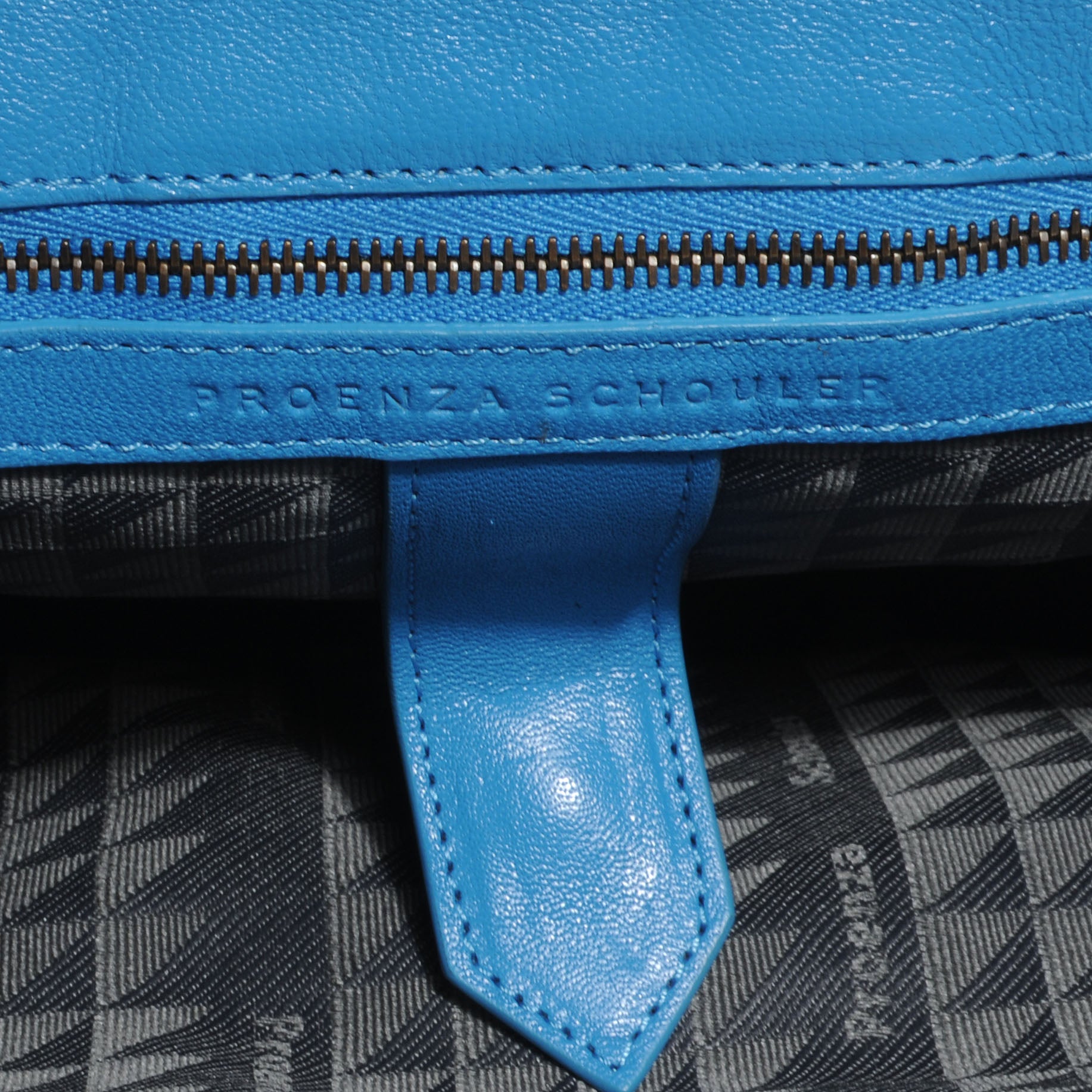 Proenza Schouler Lambskin PS1 Medium Satchel Rip Tide 6 of 11