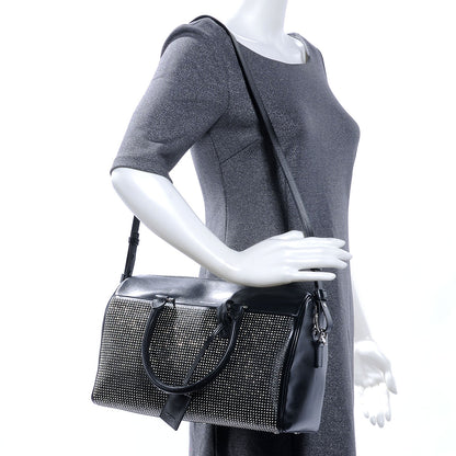 Saint Laurent Leather Studded Duffle 6 Black 2 of 7