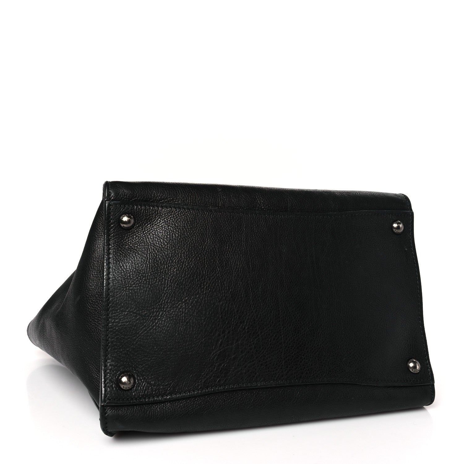 Prada Glace Calf Twin Pocket Tote Black 4 of 9