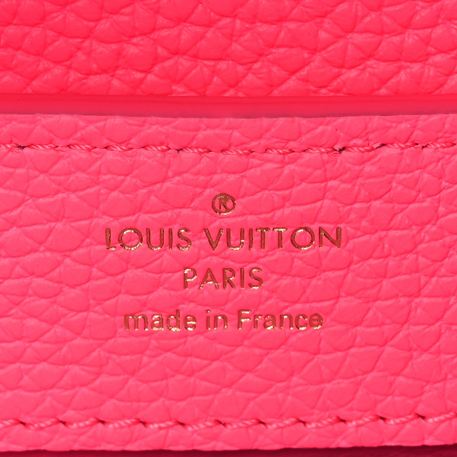 Louis Vuitton Taurillon Monogram Tuffetage Capucines Mini Fluo Pink 5 of 7