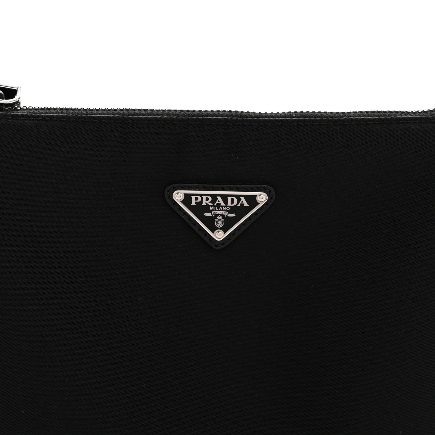 Re-Nylon Saffiano Travel Brique Crossbody Bag Black