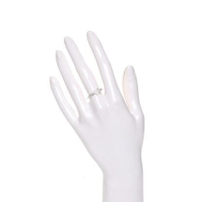 Tiffany 18K White Gold Diamond T Wire Ring 52 6 2 of 4