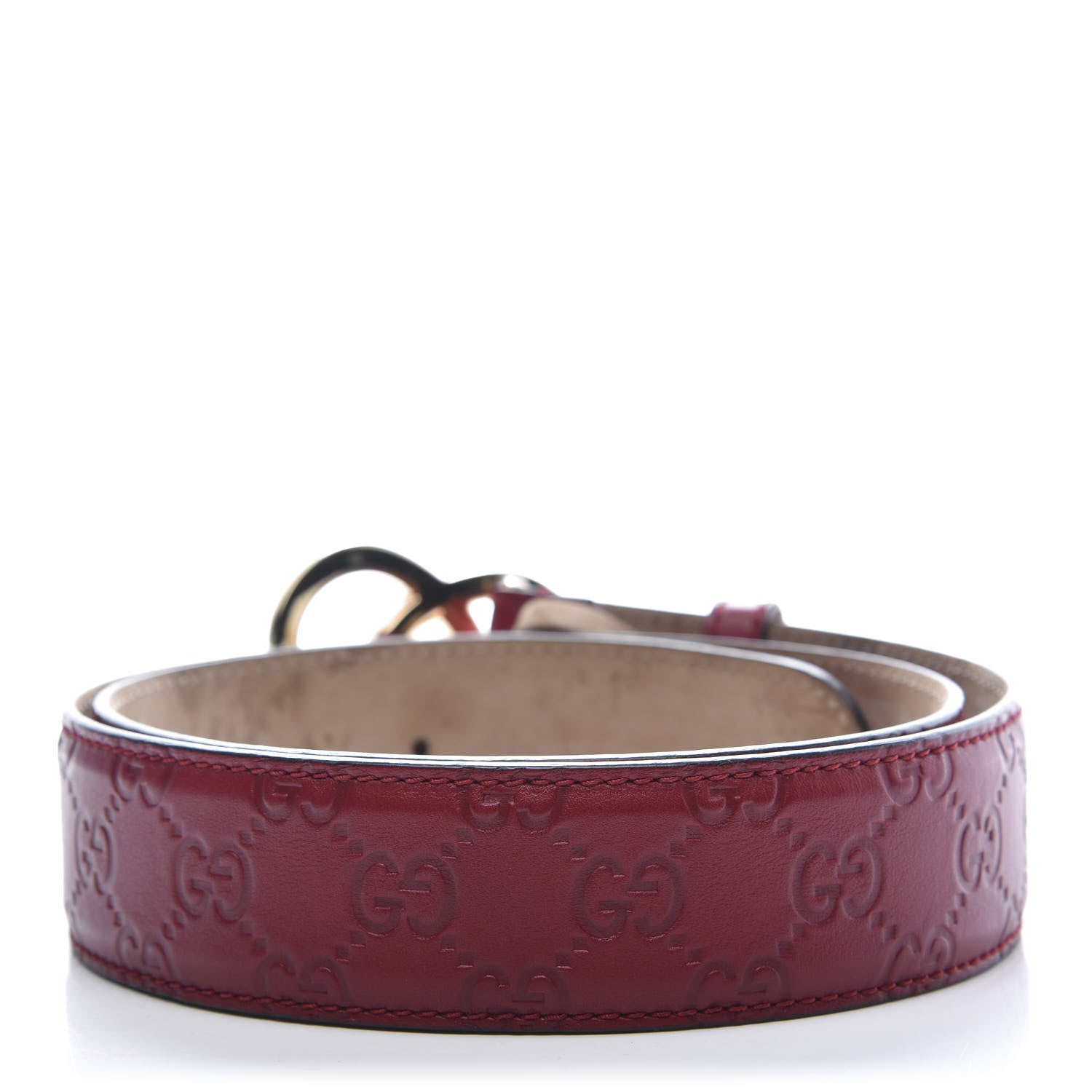 Gucci Guccissima Lovely Heart GG Belt 90 36 Peonia Flower 2 of 7