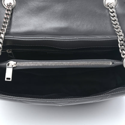 Saint Laurent Calfskin Y Quilted Monogram Medium Loulou Chain Satchel Asphalt 5 of 10