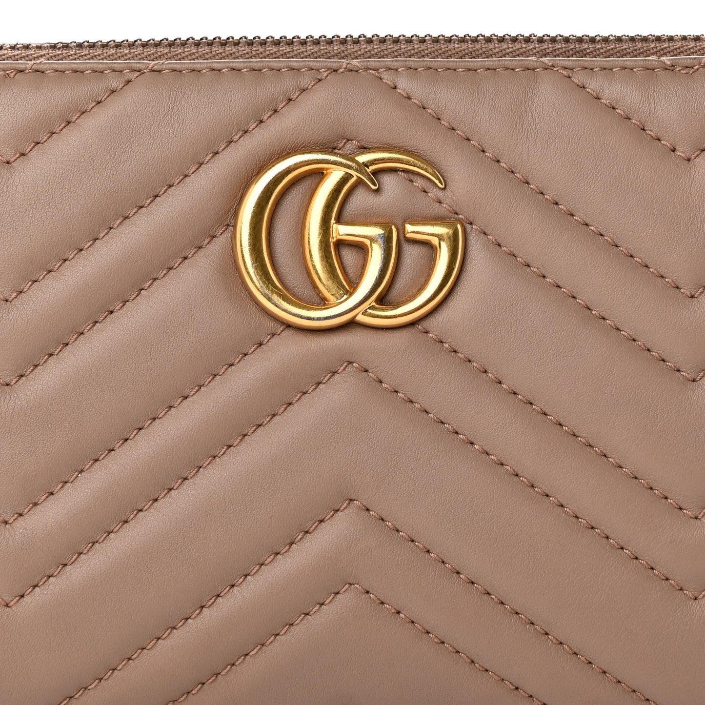 Calfskin Matelasse Mini GG Marmont Chain Bag Porcelain Rose