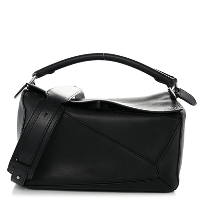 Loewe Calfskin Medium Puzzle Bag Black 1 of 12