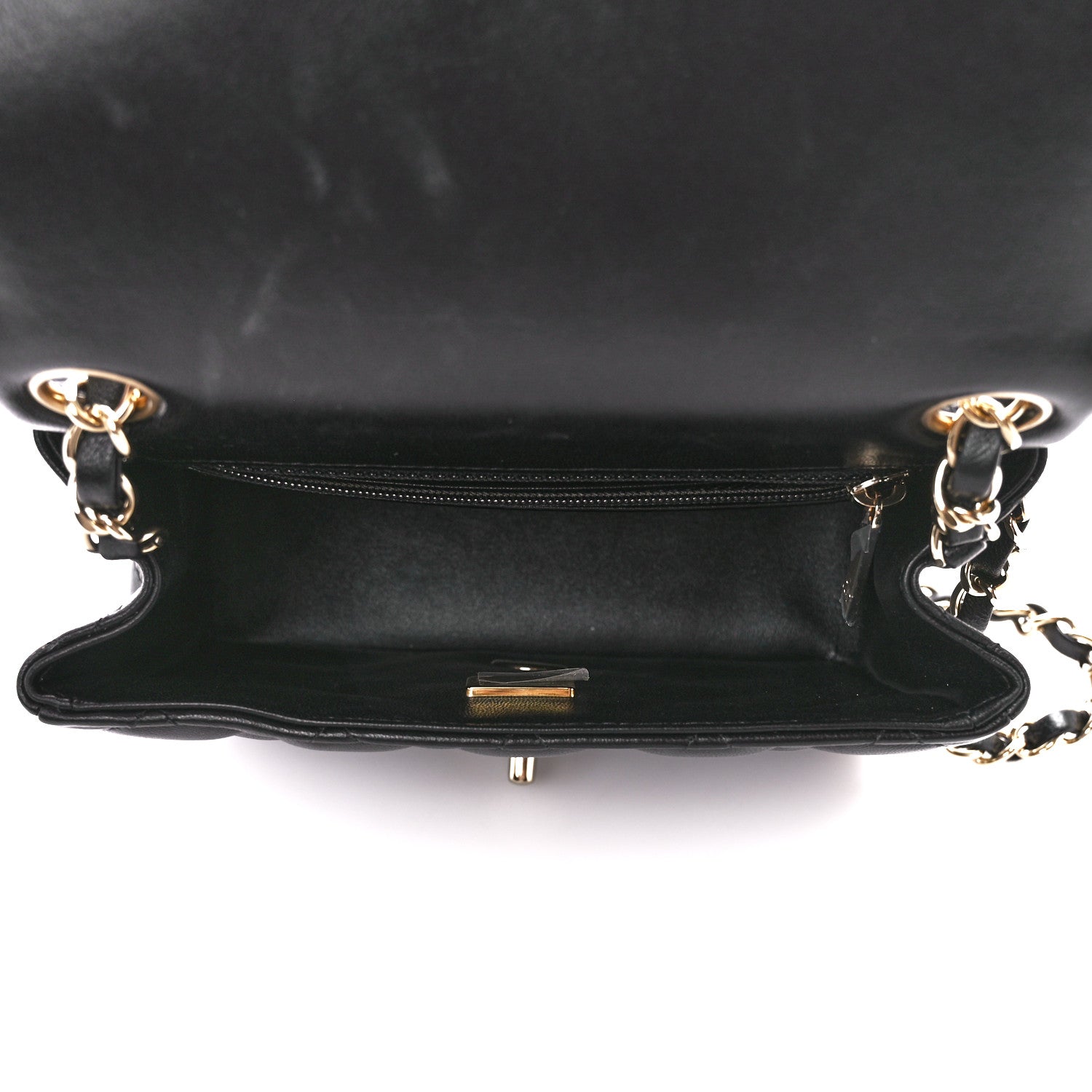 Chanel Lambskin Quilted Mini Square Flap Black 5 of 13