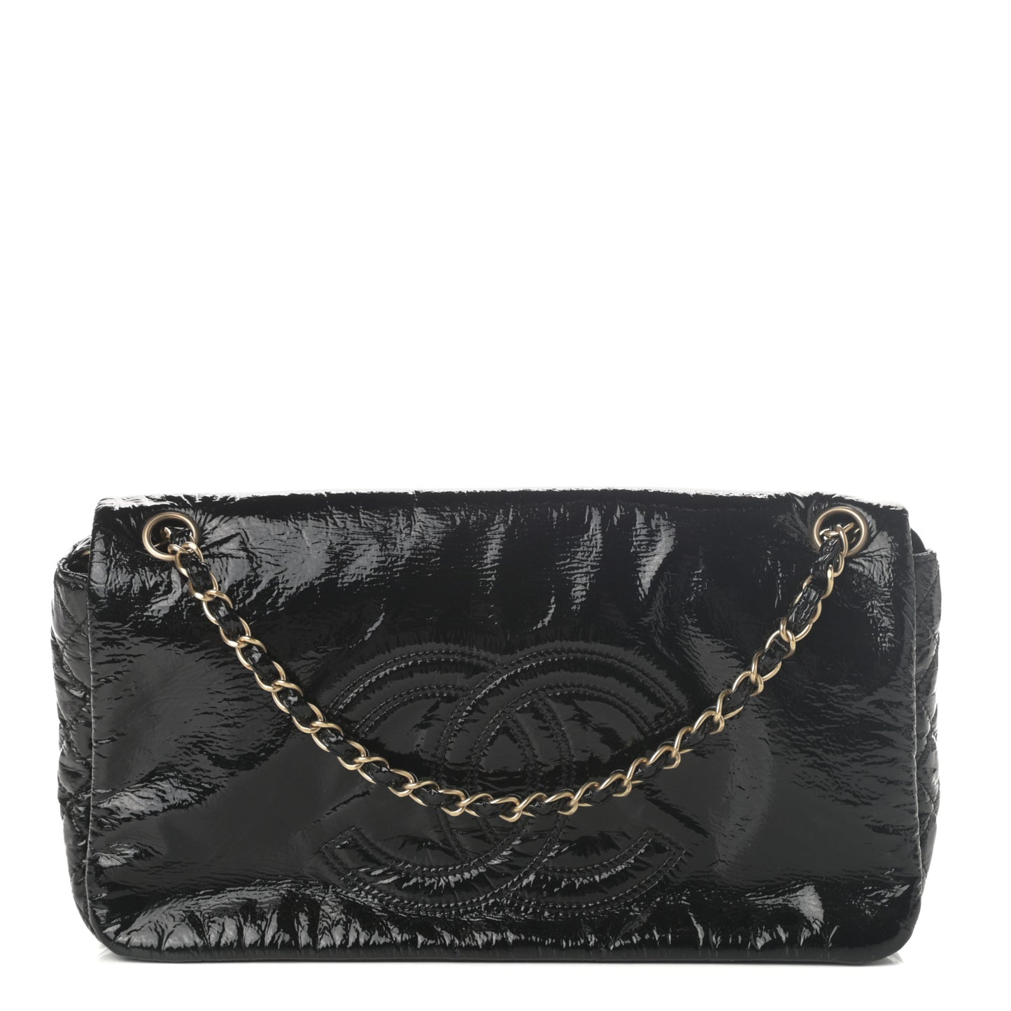 Vinyl Medium Rock and Chain Flap Black