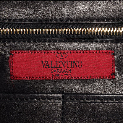 Valentino Garavani Vitello Medium Rockstud Tote Black 6 of 10