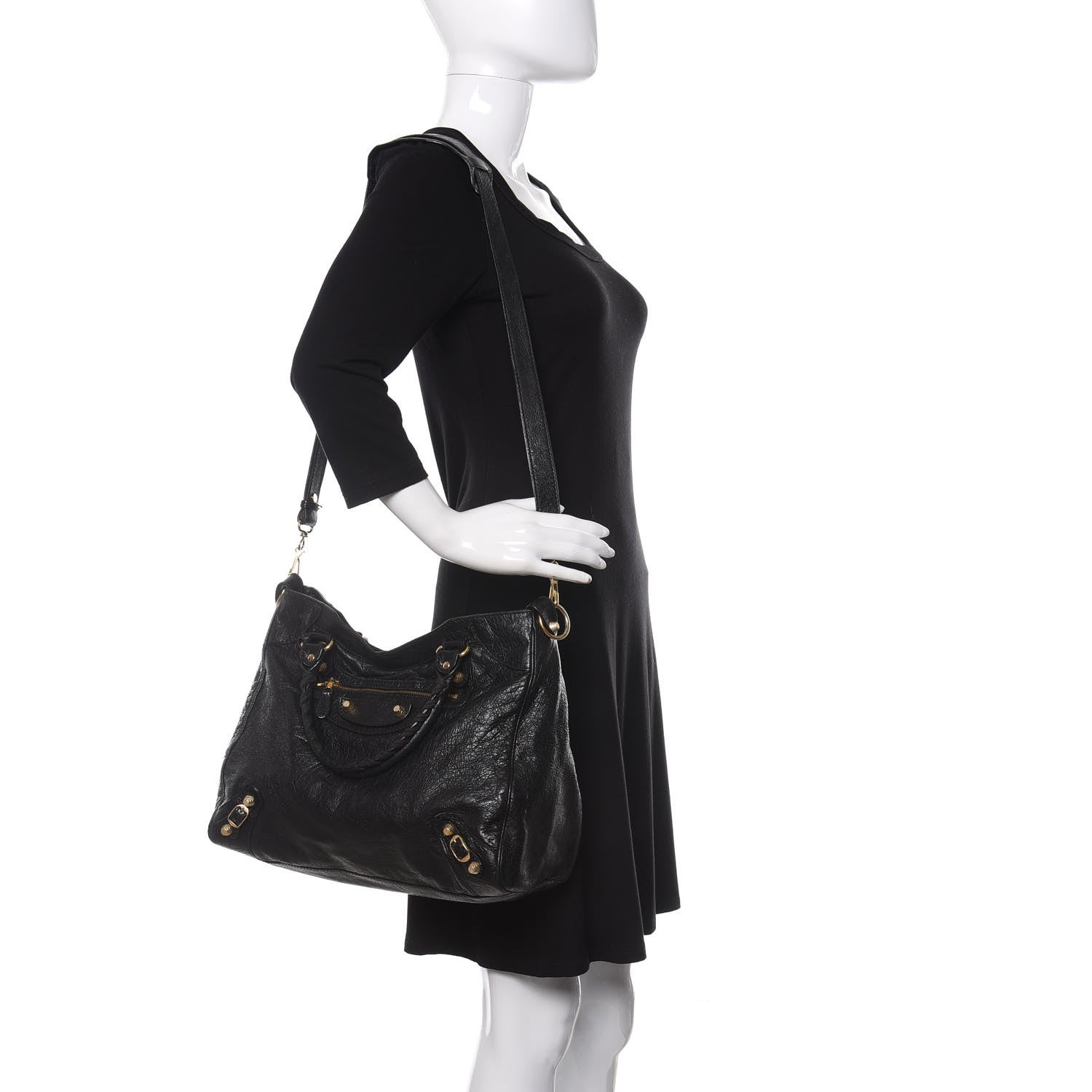 Balenciaga Agneau Giant 12 Gold Hardware Velo Black 2 of 9