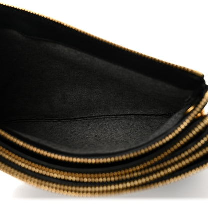 Celine Lambskin Large Trio Crossbody Bag Black 7 of 11