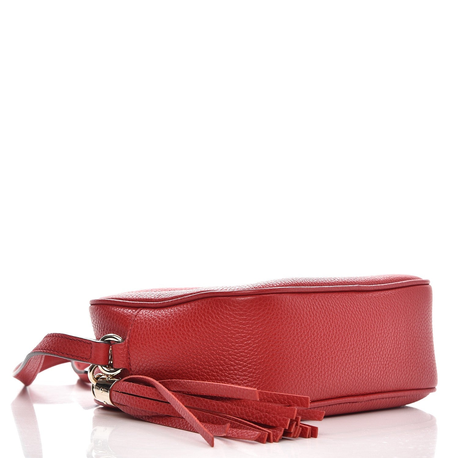 Gucci Pebbled Calfskin Small Soho Disco Bag Tabasco Red 4 of 7