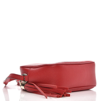 Gucci Pebbled Calfskin Small Soho Disco Bag Tabasco Red 4 of 7