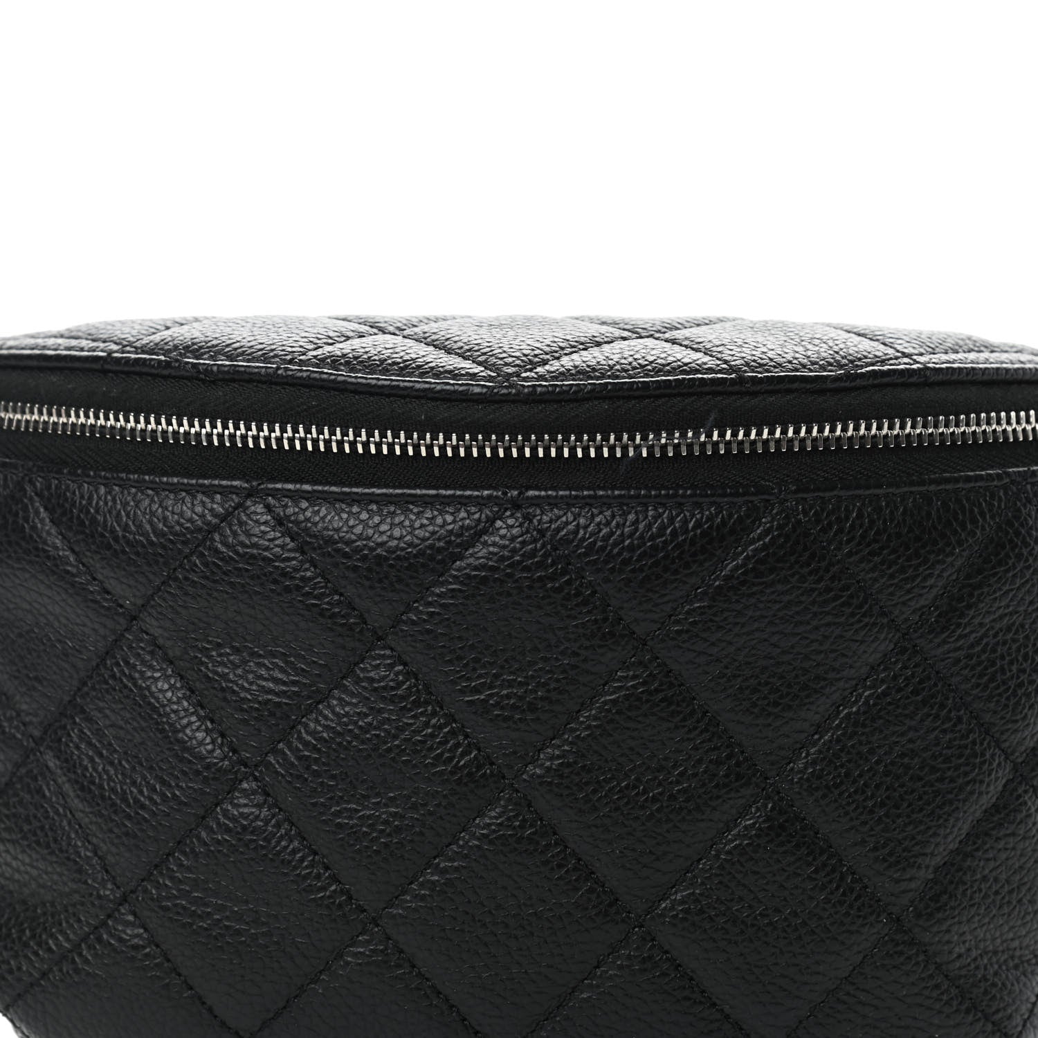 Chanel Grained Calfskin Quilted Waist Belt Bag Black 11 of 11
