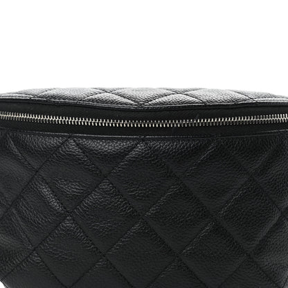 Chanel Grained Calfskin Quilted Waist Belt Bag Black 11 of 11