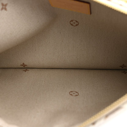 Louis Vuitton Jacquard Monogram Embleme Neverfull MM Pochette Peuplier 5 of 6