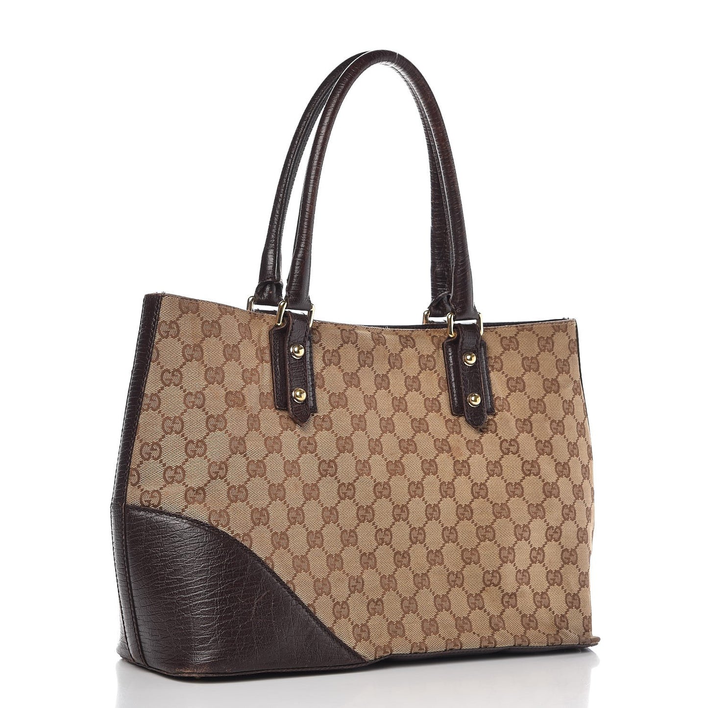 Monogram Medium Hasler Tote Dark Brown
