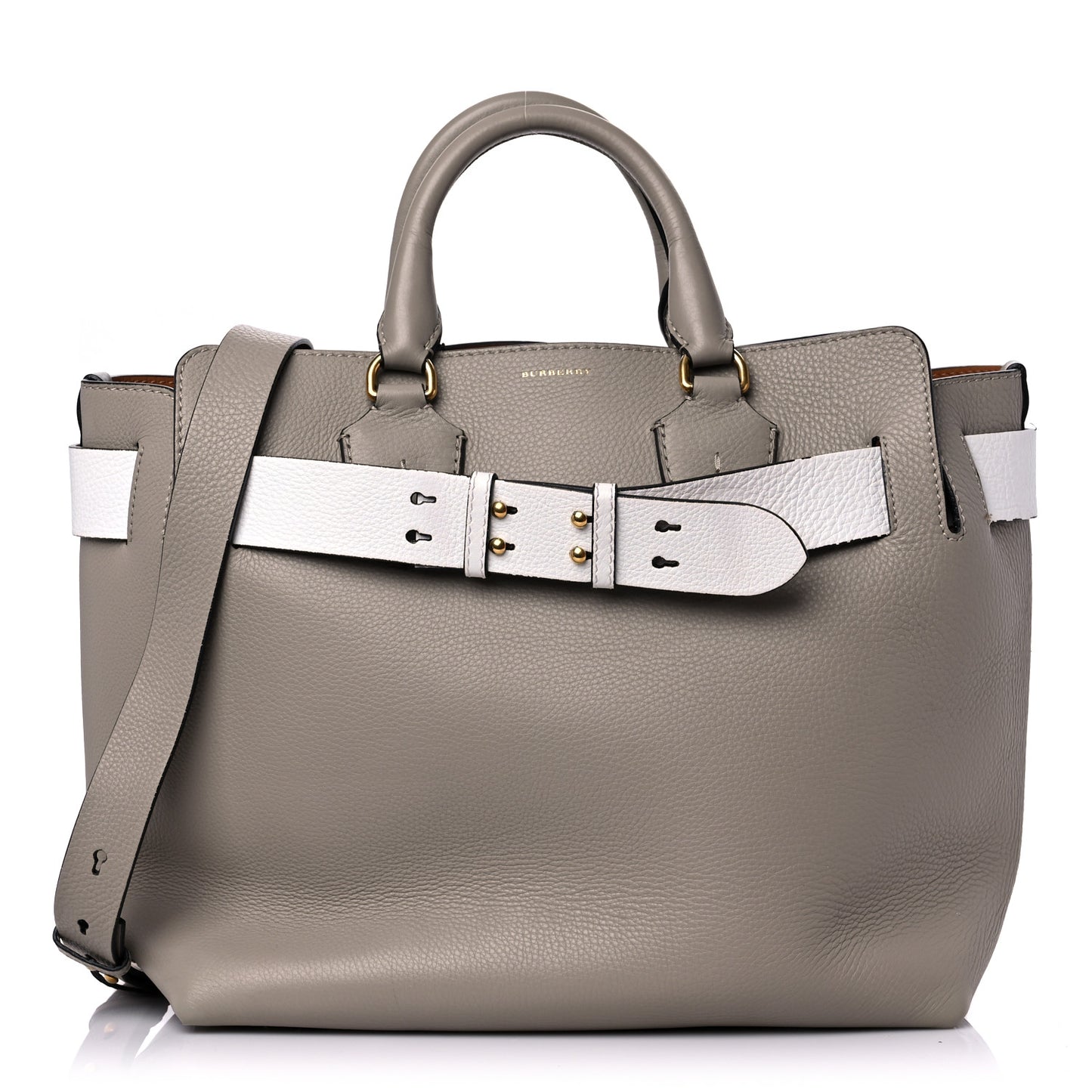 Soft Grain Calfskin Medium Belt Bag Mineral Grey