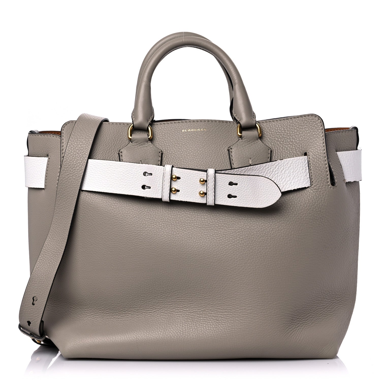 Burberry Soft Grain Calfskin Medium Belt Bag Mineral Grey 1 of 21