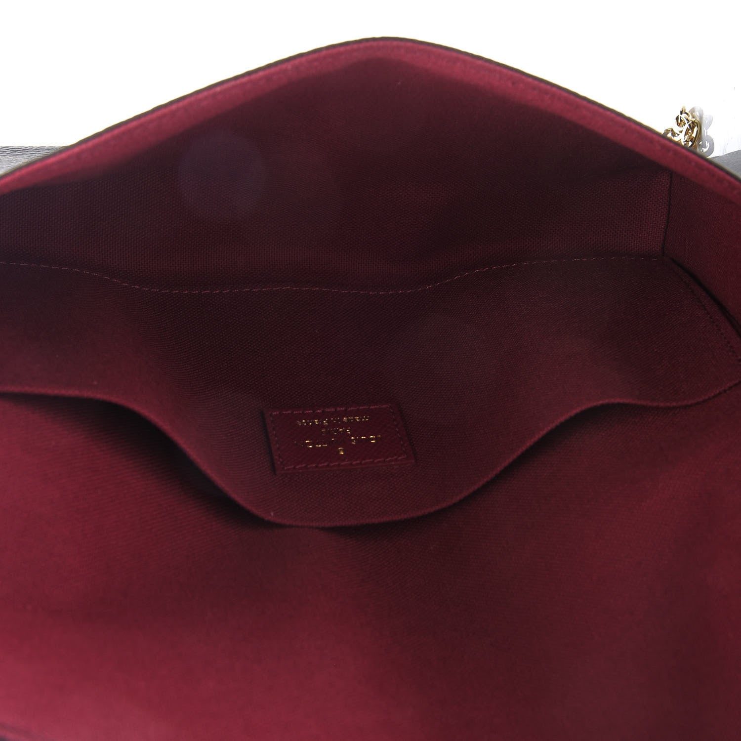 Louis Vuitton Monogram Pochette Felicie Chain Wallet Fuchsia 6 of 10