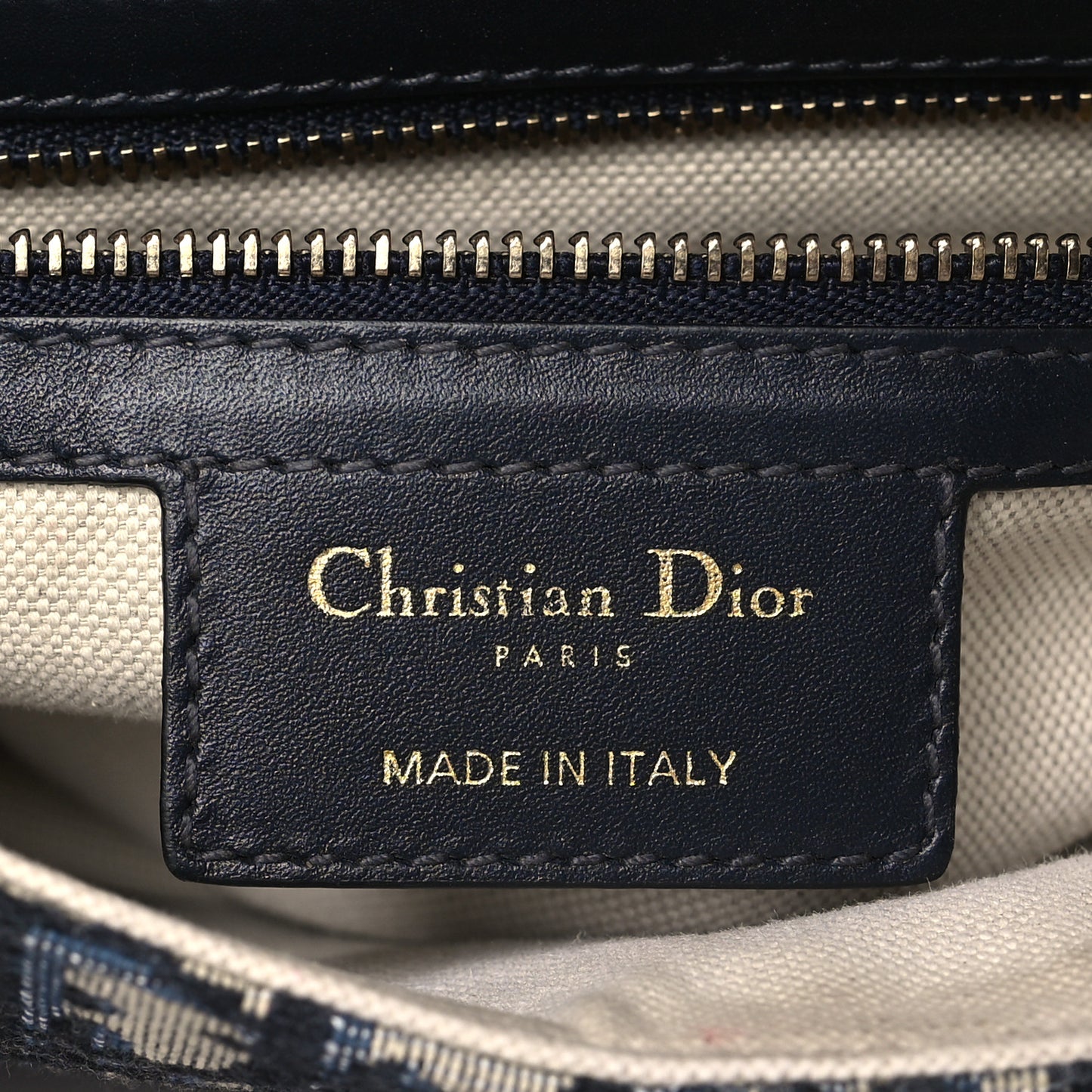 CHRISTIAN DIOR Oblique Saddle Bag Blue
