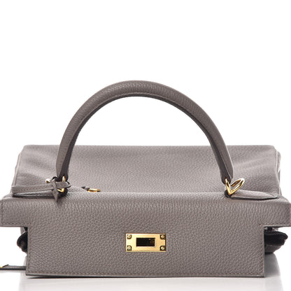 Hermes Togo Kelly Retourne 28 Etain 13 of 38