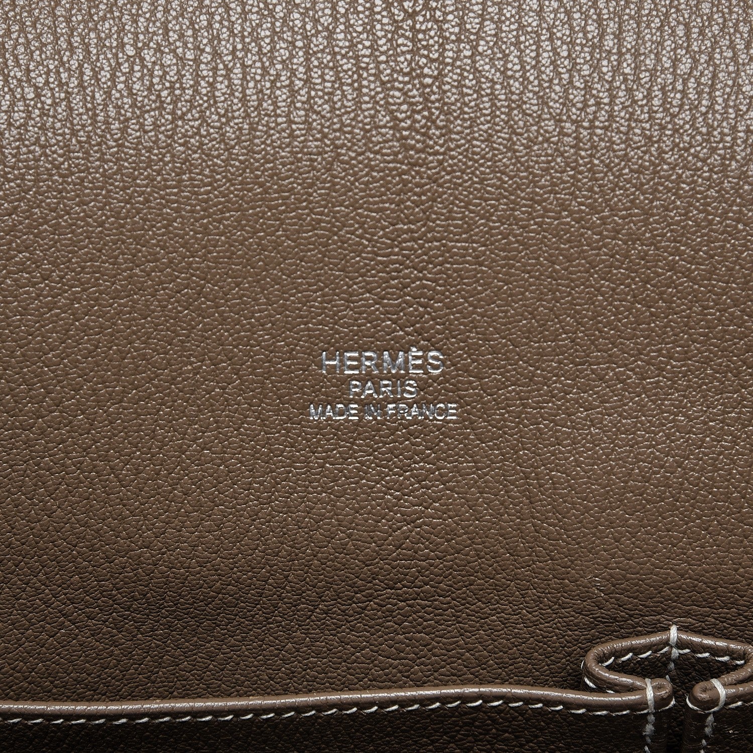 Hermes Taurillon Clemence Jypsiere 34 Etoupe 6 of 12