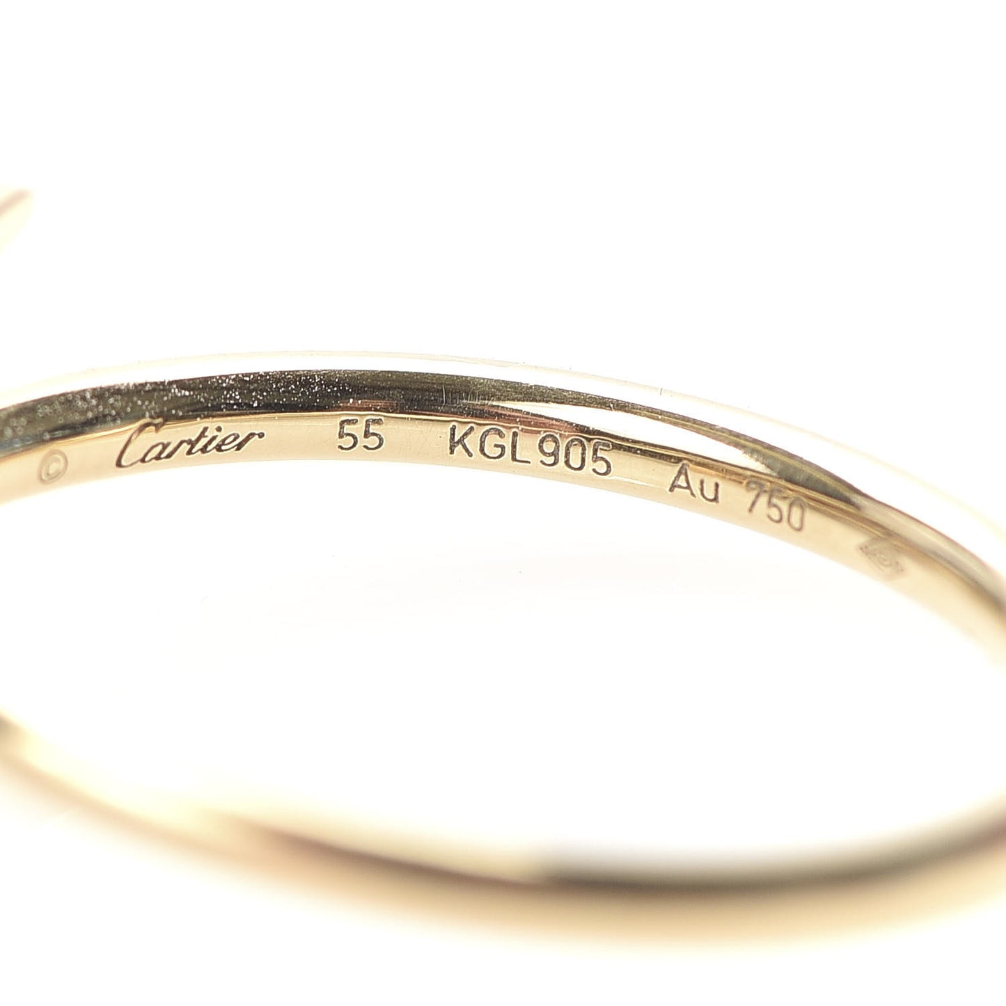 18K Yellow Gold Small Juste Un Clou Ring 55 7.25