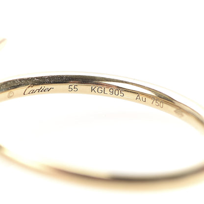Cartier 18K Yellow Gold Small Juste Un Clou Ring 55 7.25 4 of 6