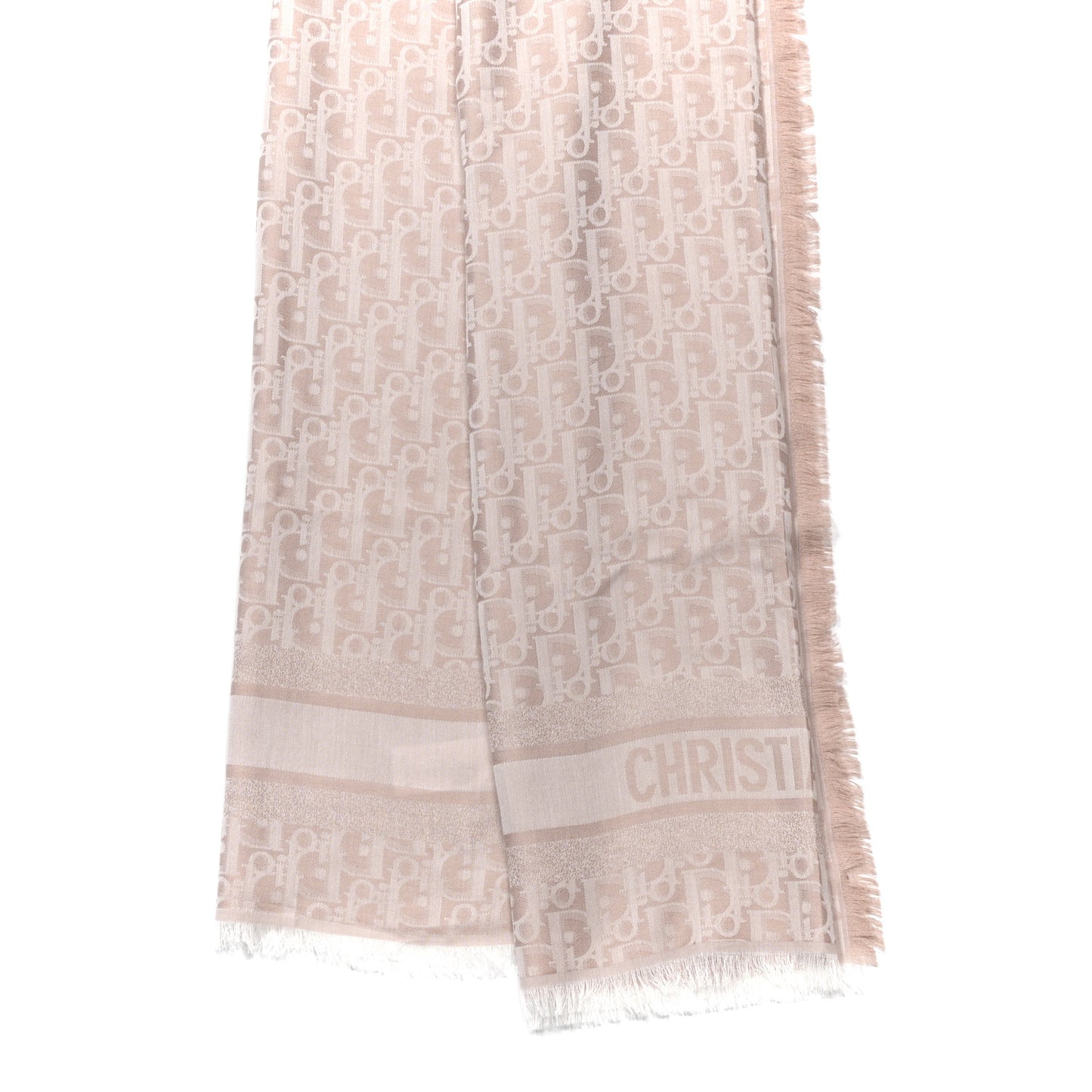 Cotton Wool Silk Oblique Stole Rose des Vents