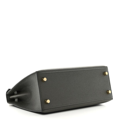 Hermes Epsom Kelly Sellier 25 Vert De Gris 4 of 11