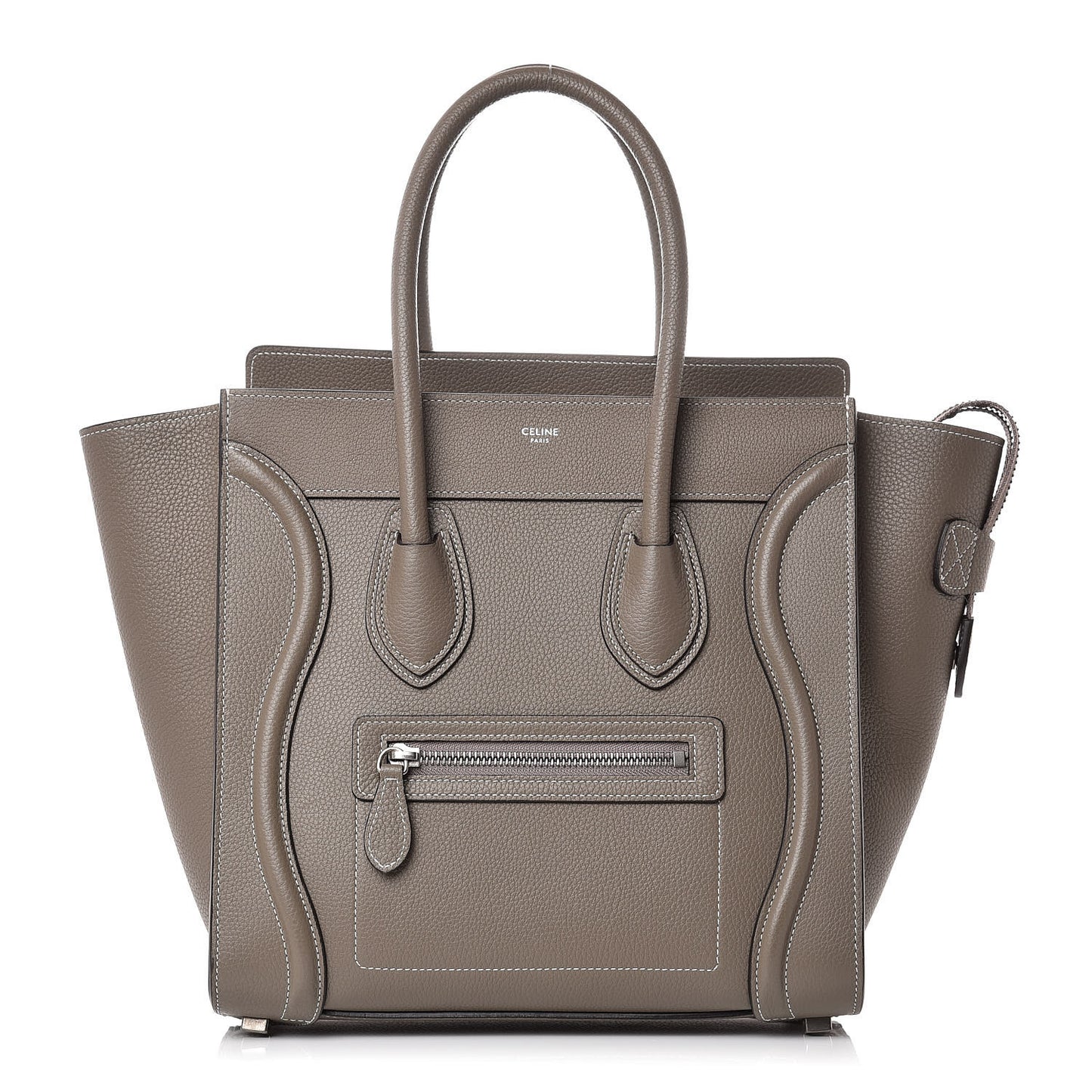 Drummed Calfskin Micro Luggage Souris