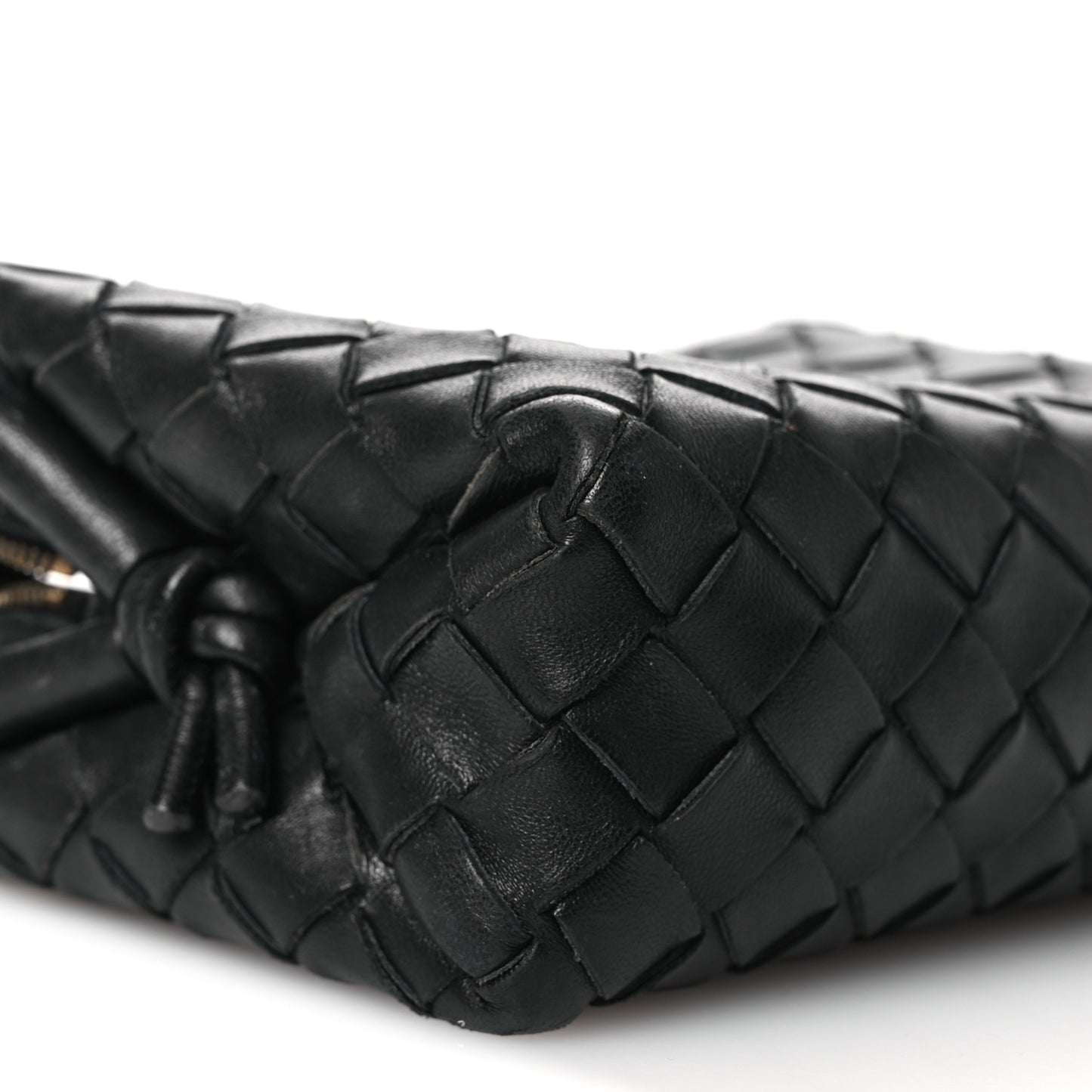 Nappa Intrecciato Mini Loop Camera Bag Black