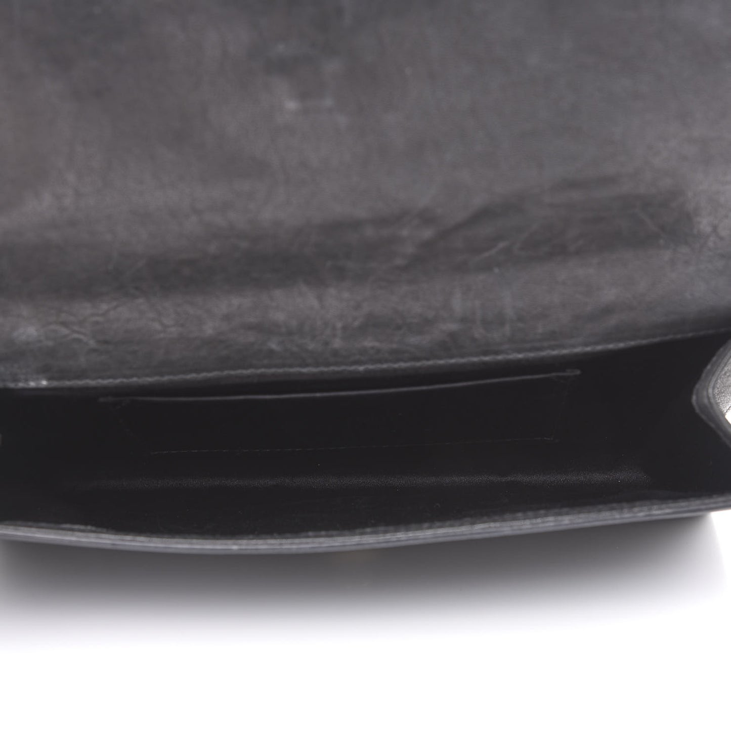 Calfskin Classic Y Ligne Clutch Black