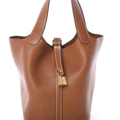 Hermes Taurillon Maurice Picotin Lock 18 PM Gold 8 of 10