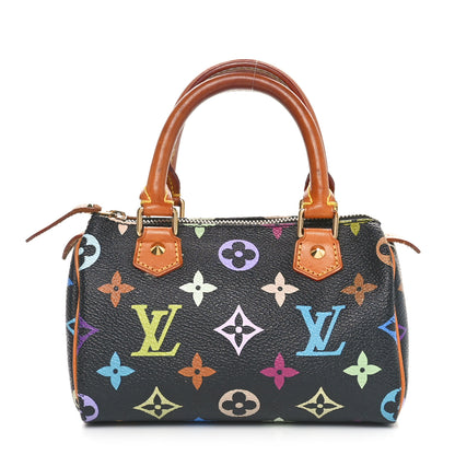 Louis Vuitton Monogram Multicolor Mini Sac HL Speedy Black 1 of 9