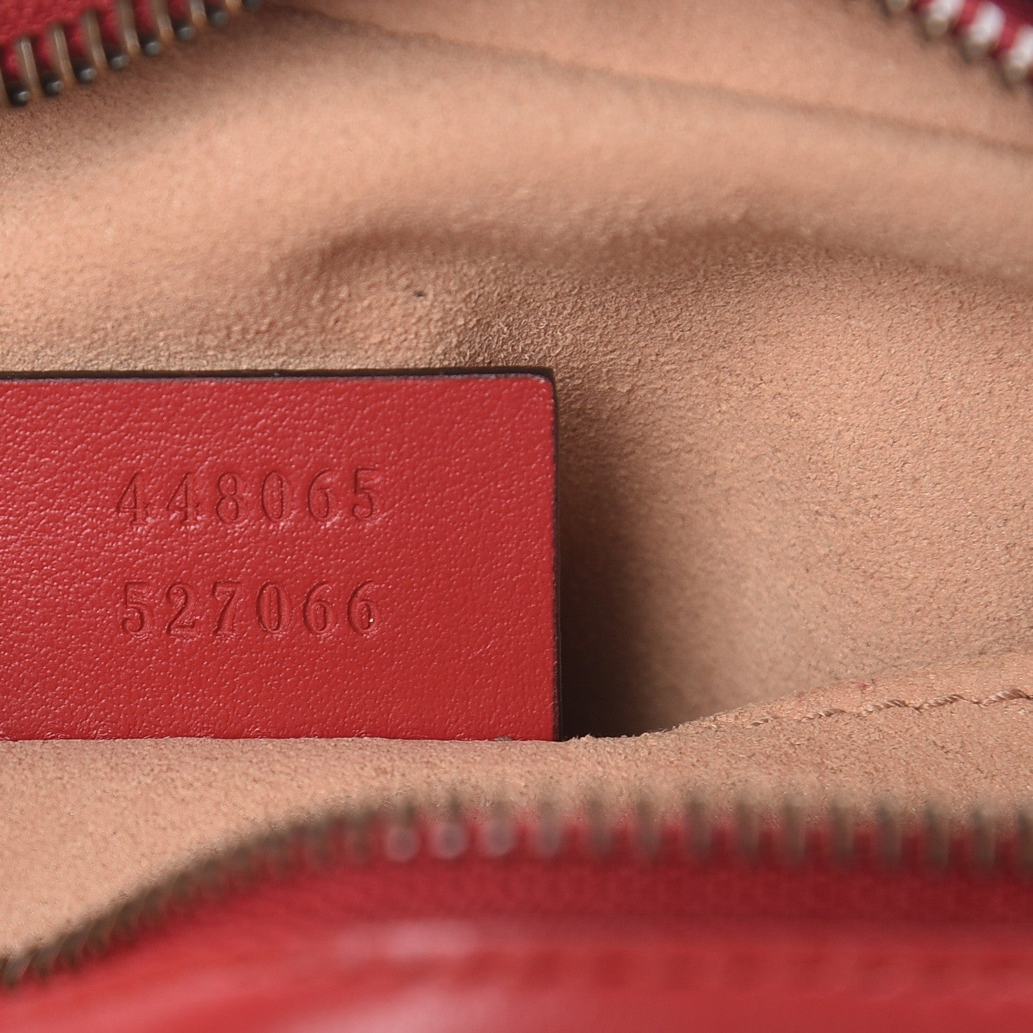 Gucci Calfskin Matelasse Mini GG Marmont Chain Shoulder Bag Hibiscus Red 7 of 10