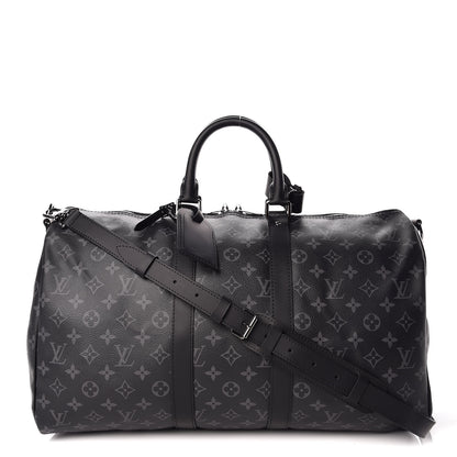 Louis Vuitton Monogram Eclipse Keepall Bandouliere 45 1 of 11