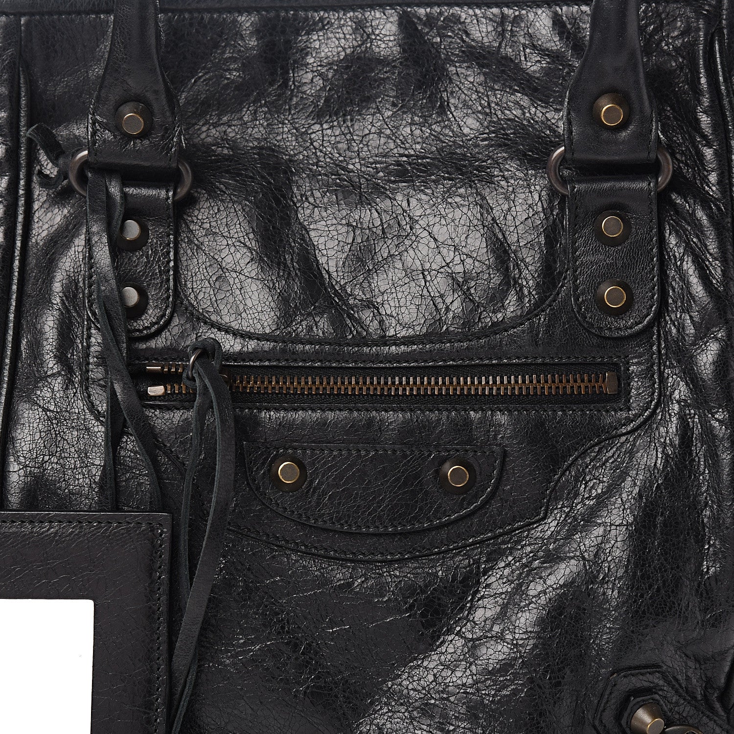 Balenciaga Agneau Classic Hardware S Sunday Tote Black 10 of 10