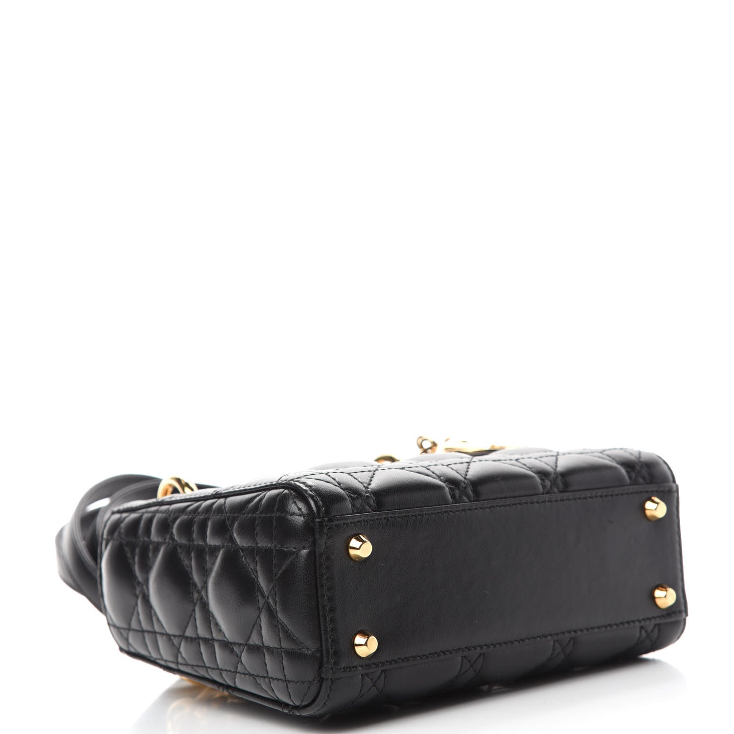 Christian Dior Lambskin Cannage Mini Lady Dior Black 4 of 11