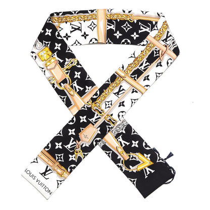Louis Vuitton Silk Monogram Confidential Bandeau Black 1 of 7