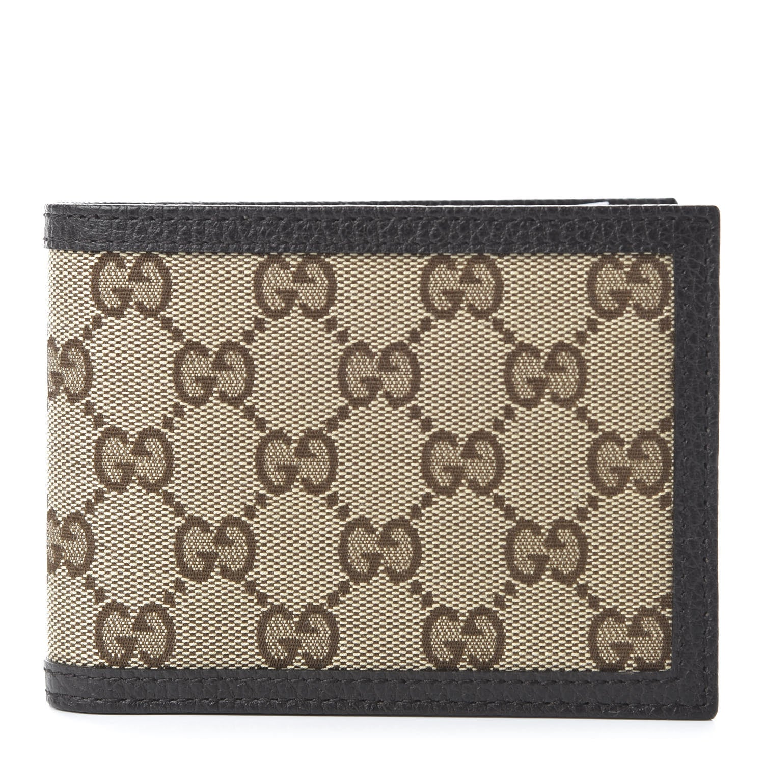 Gucci Monogram Bi-Fold Wallet Dark Brown 1 of 10