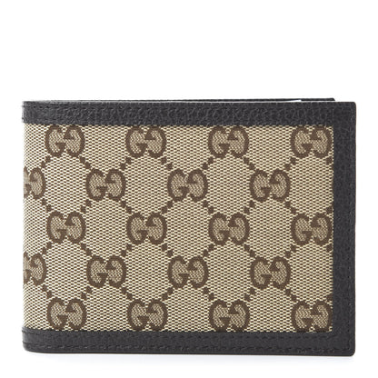 Gucci Monogram Bi-Fold Wallet Dark Brown 1 of 10