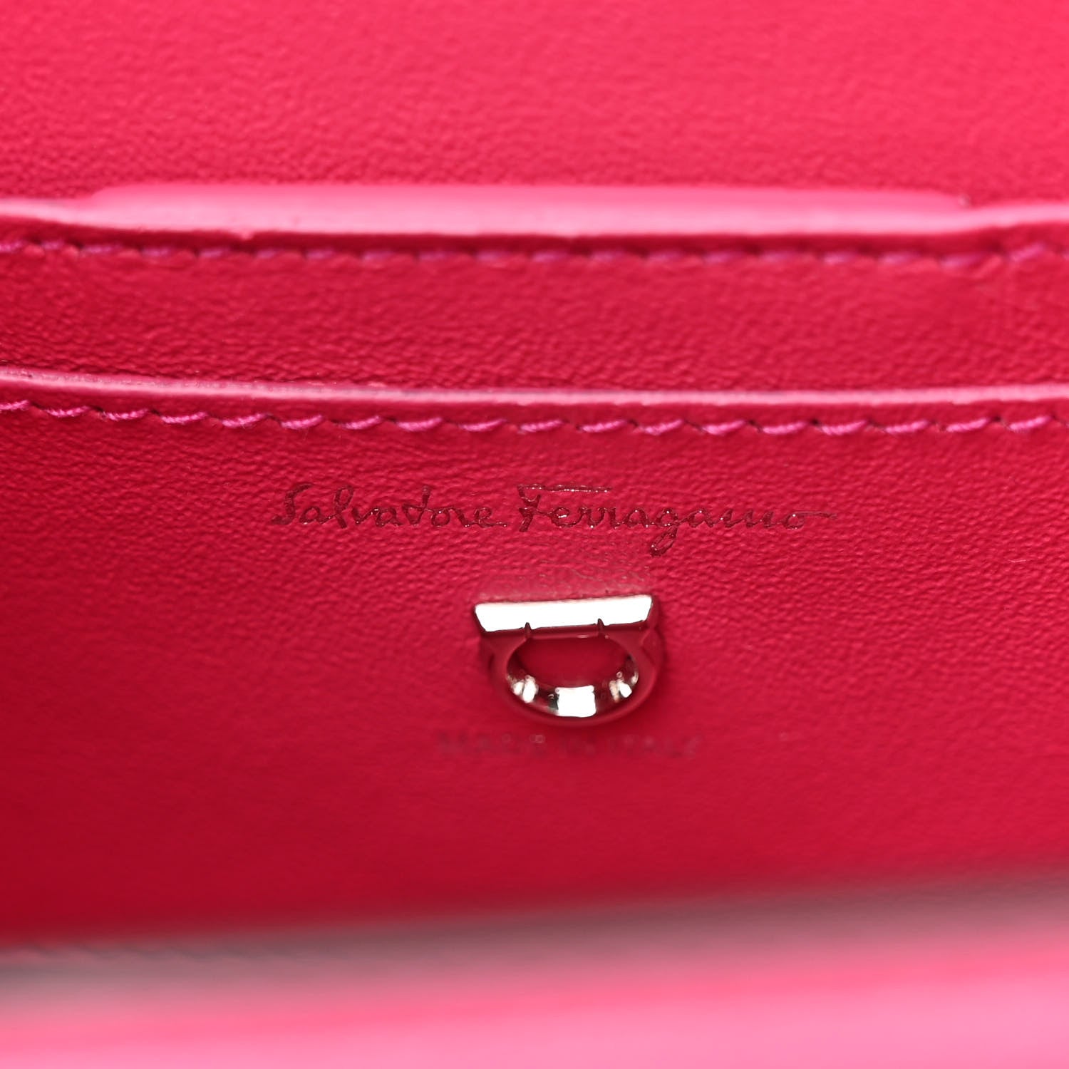 Salvatore Ferragamo Calfskin The Piccolo Boxyz Top Handle Bag Pink 6 of 21