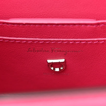 Salvatore Ferragamo Calfskin The Piccolo Boxyz Top Handle Bag Pink 6 of 21