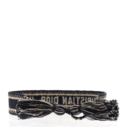 Christian Dior Woven Cotton J'Adior Friendship Bracelet Navy 3 of 5