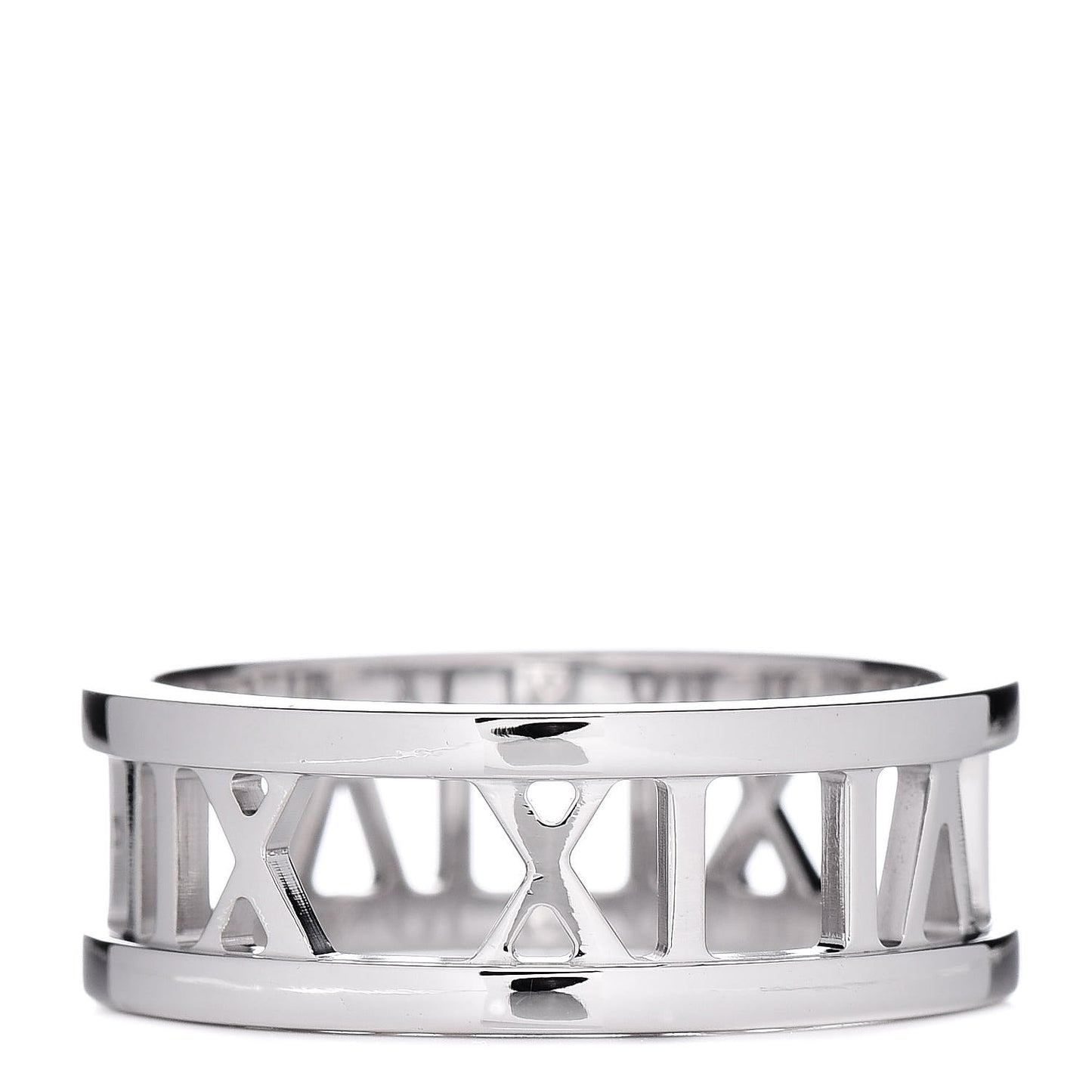 18K White Gold Atlas Open Ring 54 6.75
